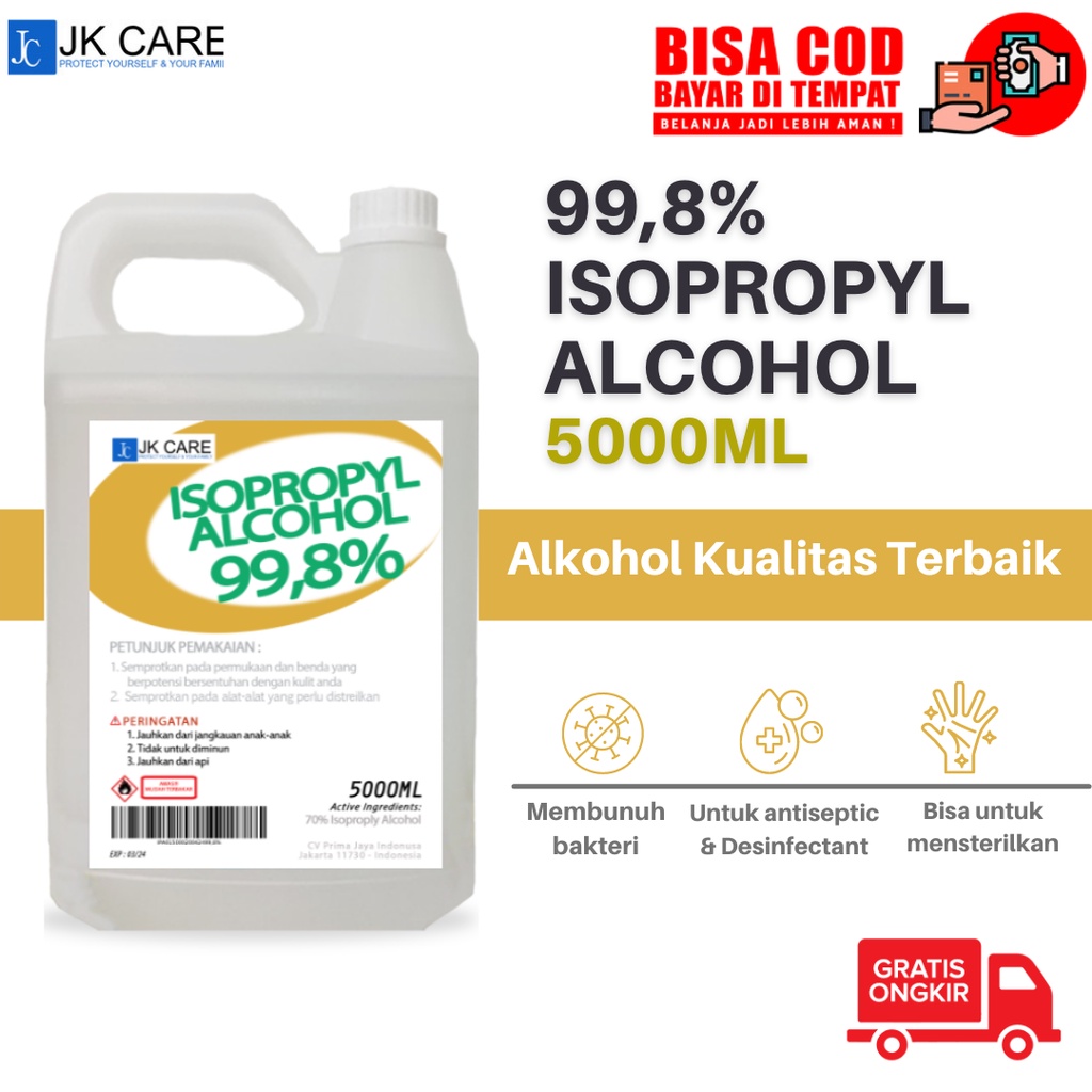 JKCARE ISOPROPYL ALKOHOL 99,8% 5 LITER original