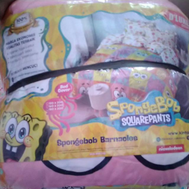 Bedcover + Sprei Rumbai 180x200 / 160 Kintakun Motif Spongebob Brenda Paul Braxley Queen 180 Bc