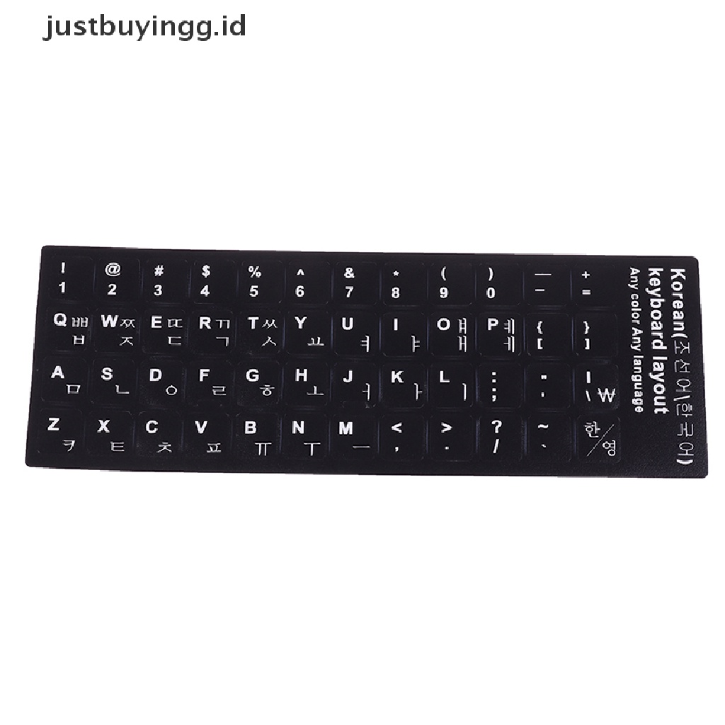 1 Pc Stiker Pelindung Keyboard Motif Print Gaya Korea