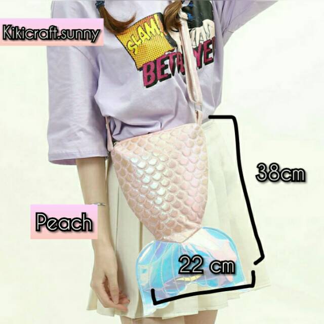 Tas slempang mermaid / slingbag mermaid / tas slempang anak