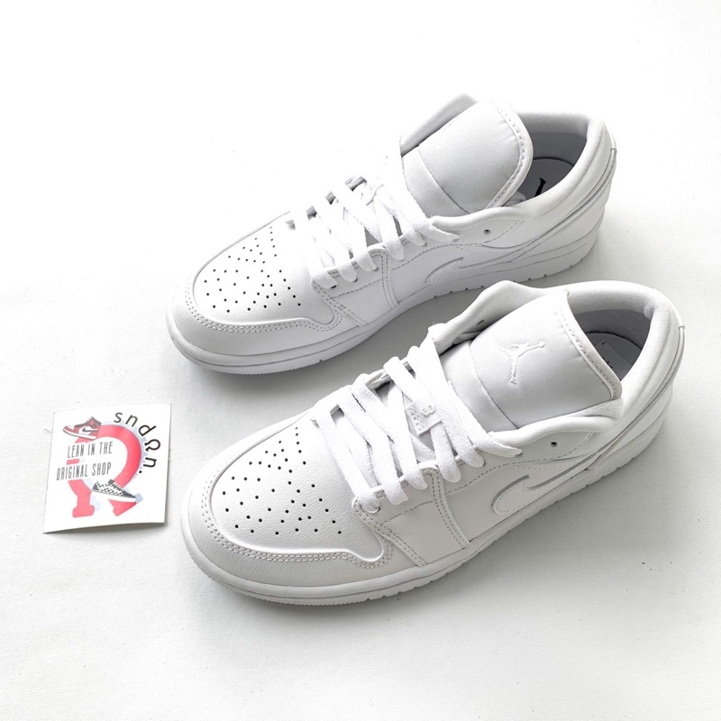 AIR JORDAN 1 Low Womens Triple White ORIGINAL RESMI PT NIKE INDONESIA