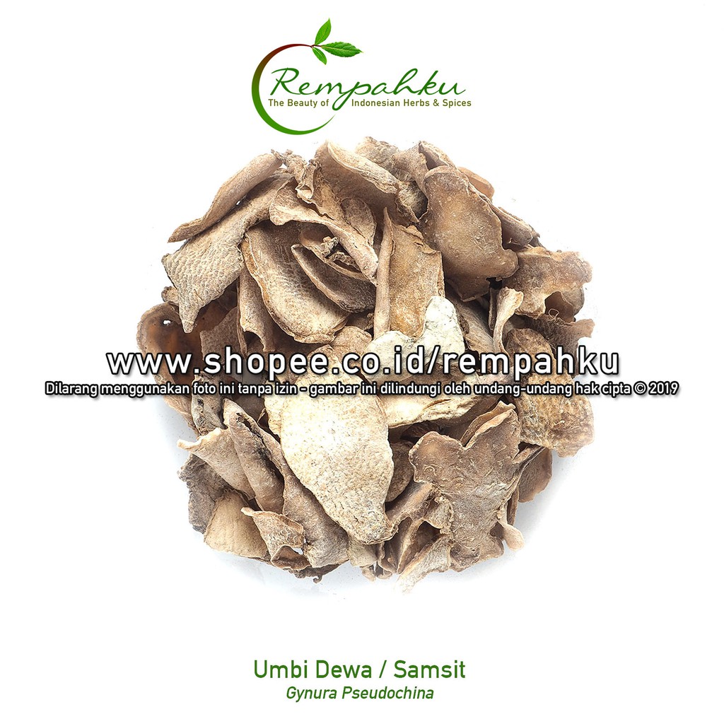 

Rempahku - UMBI DEWA 1kg Ramuan Samsit Obat Tradisional Herbal Jamu
