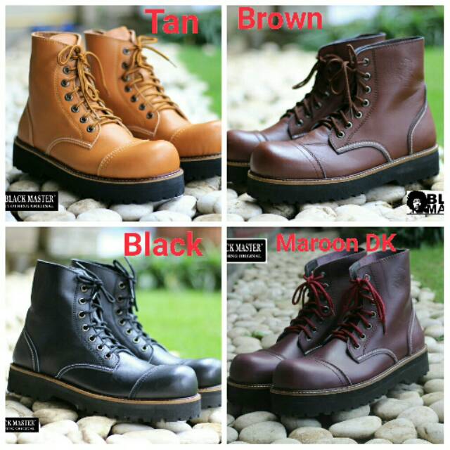 (COD) SEPATU BOOT FULL KULIT ASLI BLACKMASTER UNDERGROUND ORIGINAL FOOTWEAR CH LEATHER