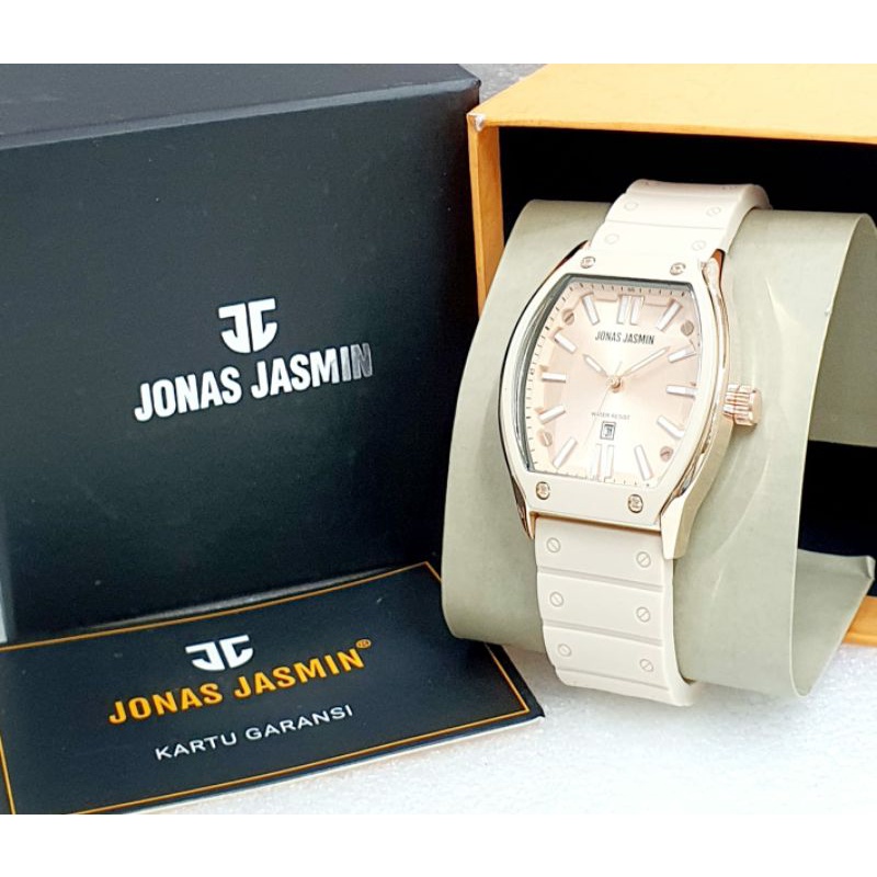 JAM TANGAN JJ WANITA RUBBER TERLARIS KASUAL BISA COD JONAS JASMIN ORIGINAL