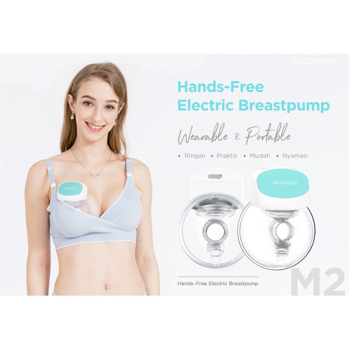 Mooimom Handsfree Electric Breastpump/pompa asi elektrik A02823