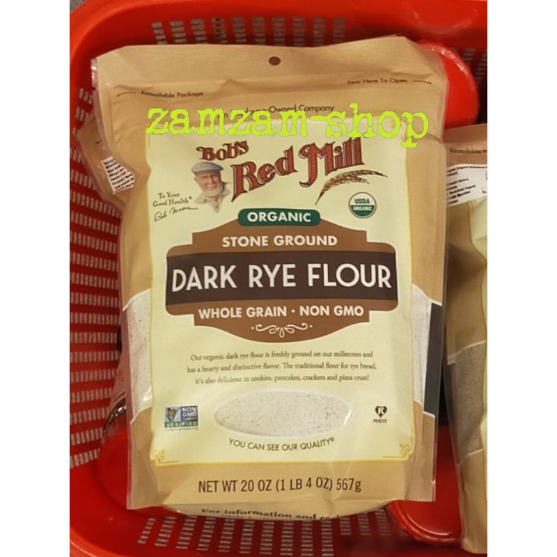 

BRM Bob Red Mill Gluten free Dark Rye flour 567gr tepung gandum whole grain
