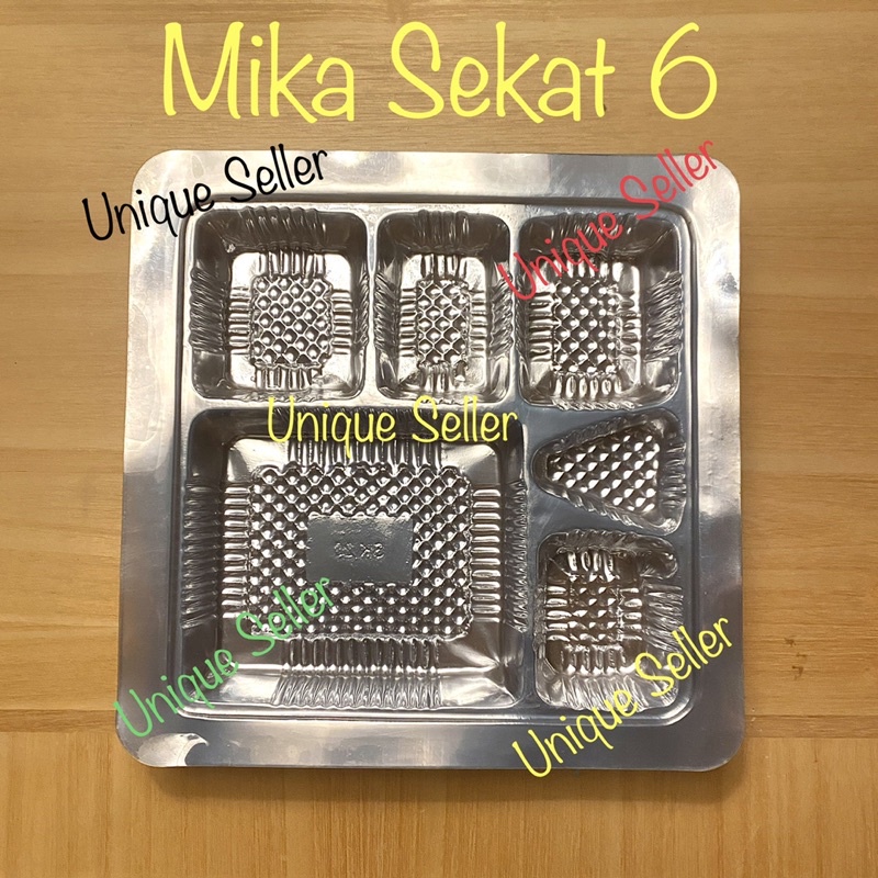 [100 pcs] Mika Sekat 6 Tebal / Mika Sekat 7 Tebal untuk Dus Nasi 20x20 22x22 isi 100 / Mika Sekat 6 &amp; 7 Tebal untuk Dus Nasi uk 20 22