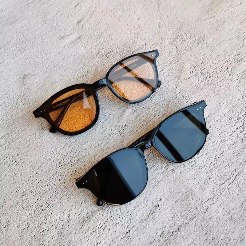 Kacamata Hitam Lensa Kuning Model Simple Untuk Wanita