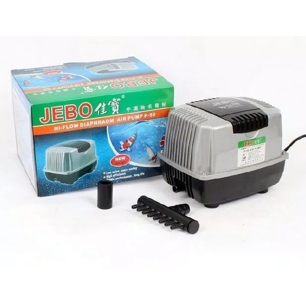 Jebo P-30 Pompa Udara Aerator Hi-Flow Diaphragm Air Pump Blower