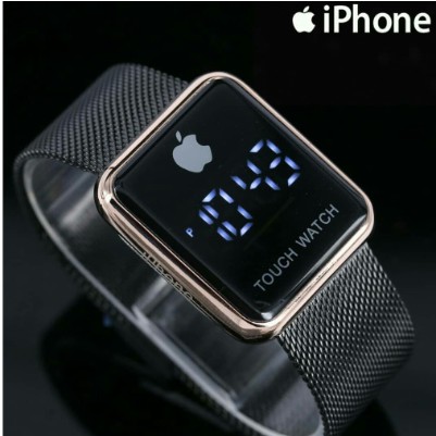 JAM TANGAN IPHONE RANTAI PASIR SEGI LED APPLE WATCH AP012