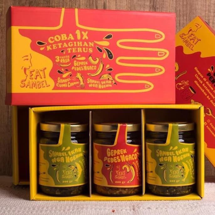 

Dijual Ready Stok 3 Rasa Sambal Pedas / Sambal Cumi / Sambal Geprek / Sambal Terlaris