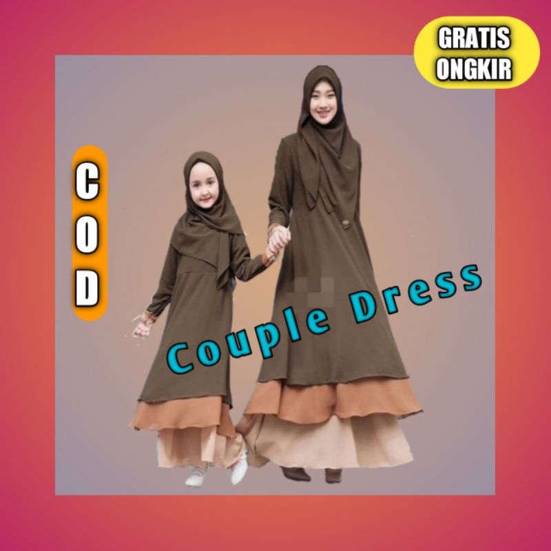 Gamis Ceruty Couple Ibu Dan Anak