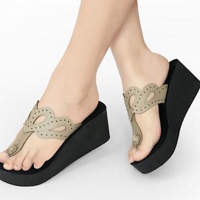 ✅HAPPY SHOPPING❤ Sandal Wanita Wedges Kekinian Terbaru Premium Murah Trendy Style Sendal Karet Korea