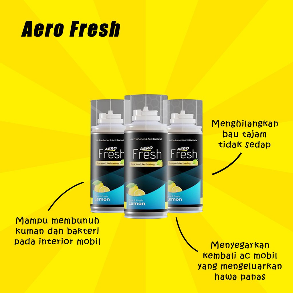 AERO FRESH Parfum Pengharum Interior Kendaraan Mobil Pengharum Kabin