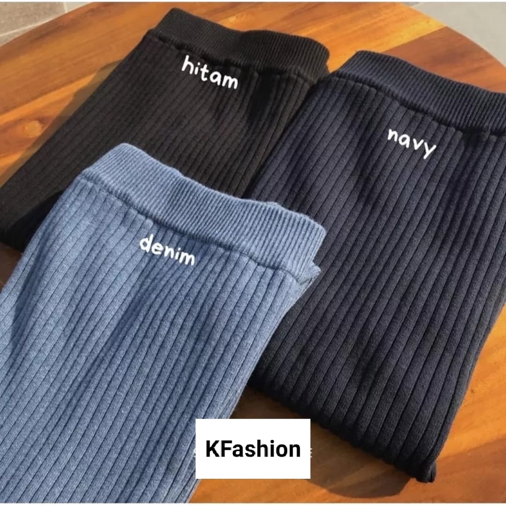 BAWAHAN WANITA TERBARU ROK SPAN RAJUT JUMBO