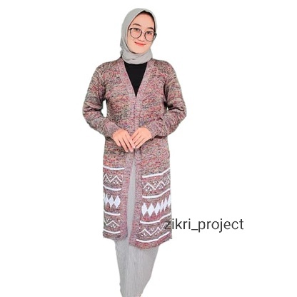 LONG CARDIGAN RAJUT TWIST Longcardy knit Wanita Woman Fashion/Cardigan rajut longcardy/long cardi motif/rajut motif/rajut kekinian /rajut model terbaru