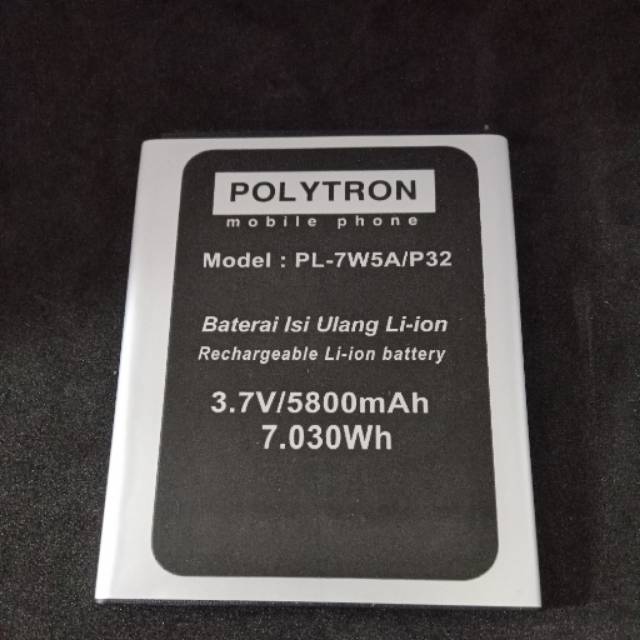 Batre bt polytron rocket t6 R2509 PL7W5A original