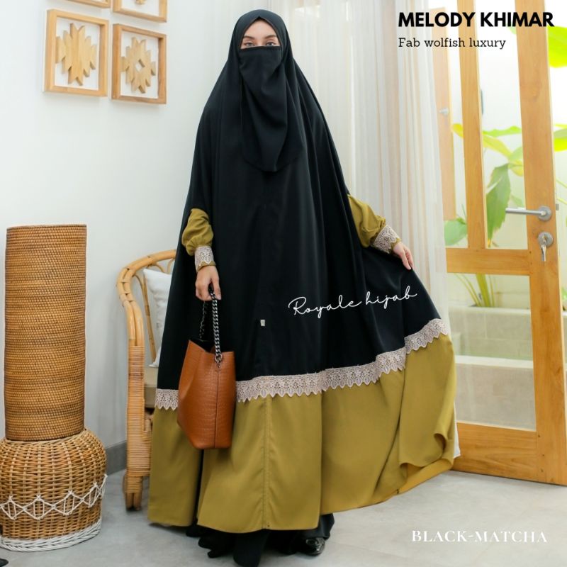 Melody khimar khimar overhead khimar floor ori royale hijab solo ni