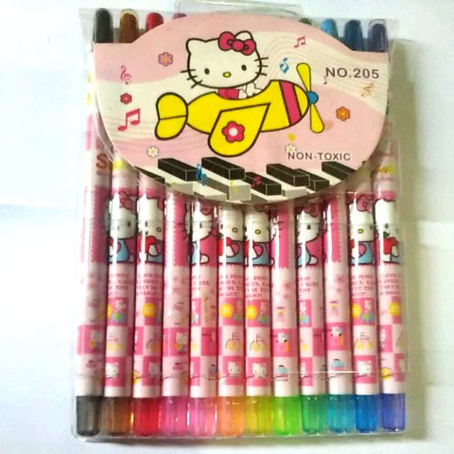 

Crayon putar HK 12 warna panjang 205