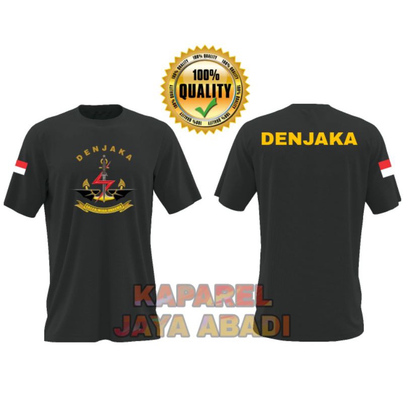 Kaos Denjaka/Baju Denjaka/Atasan Pria Wanita Denjaka Lengan Pendek/Logo Denjaka