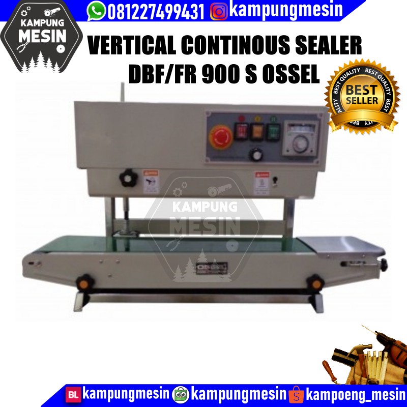 MESIN VERTIKAL CONTINOUS SEALER DBF FR 900S OSSEL mesin continous sealer mesin sealer OSSEL