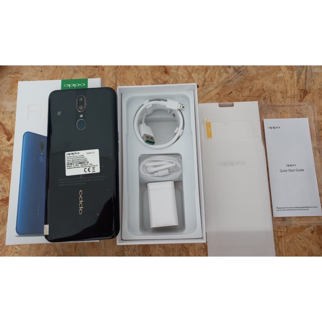 Hp Oppo F11/F11pro Ram 6/128GB Fast Charging VOOC LTE Fullset Android Handphone Murah seller Garansi