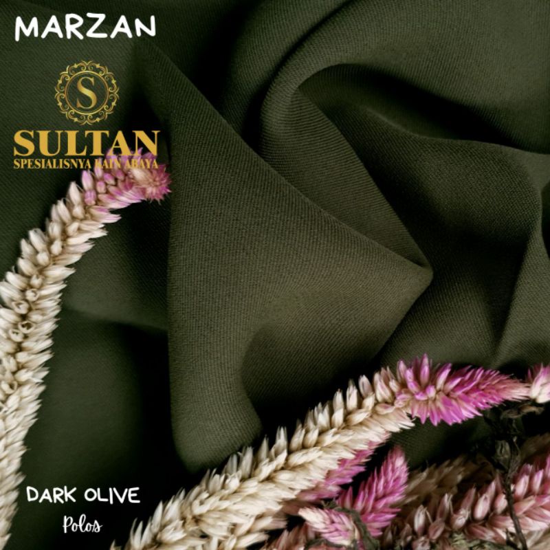 marzan anti uv  dark OLIVE kain abaya sultan semarang 50 cm