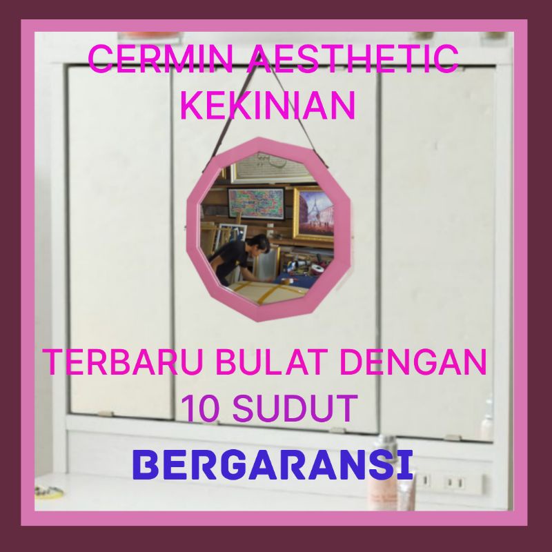 Jual Cermin Aesthetic Cermin Segi Sepuluh Cermin Sudut Sepuluh Cermin