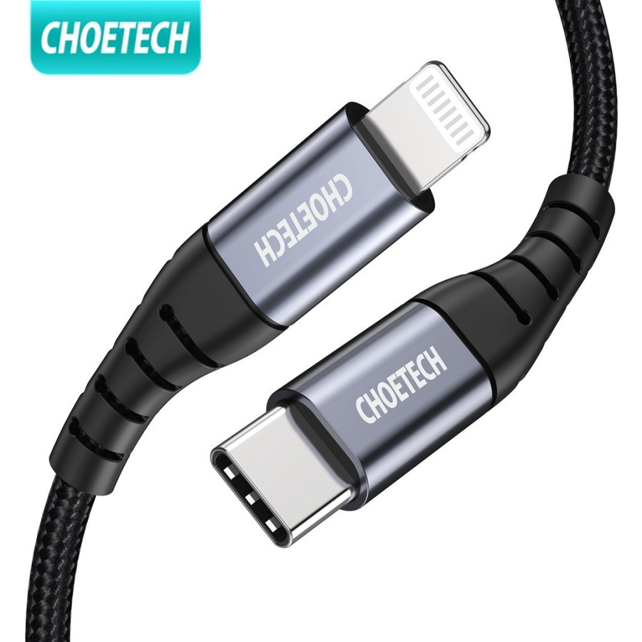 Usb Type c to lightning cable choetech data sync-charge pd 3a 1.2m for iphone-ipod-ipad ip0039