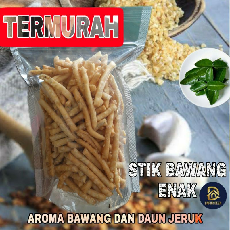 

Cemilan Stik bawang tusuk gigi aneka rasa sedap 200gr