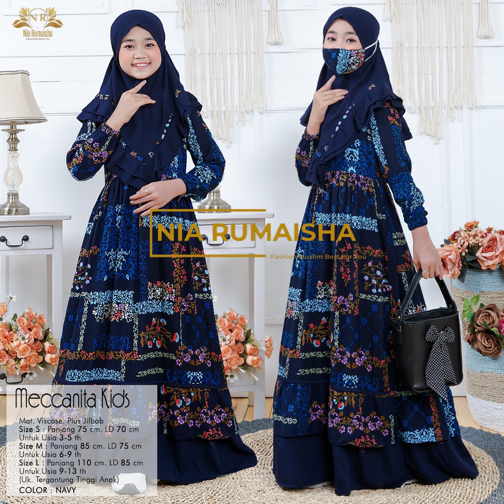 Gamis Kids Set Meccanita Ori Nia Rumaisha