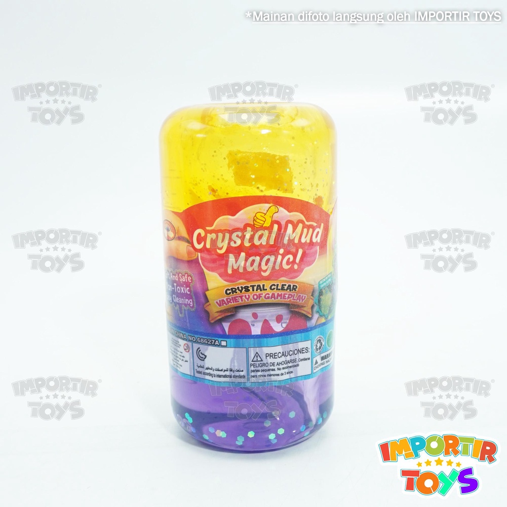 Slime Rainbow 550 Gram Mainan Edukasi Anak Crystal Mud Magic