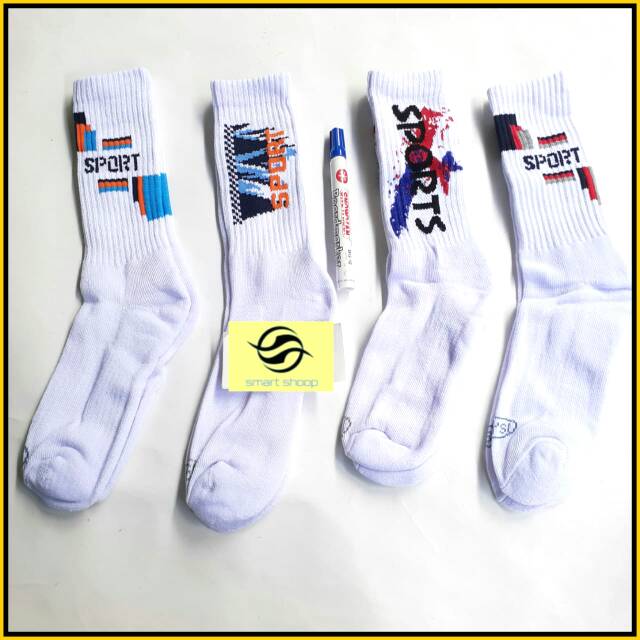 Kaos Kaki Olahraga Socks Sport YSI Computer 12 Pasang