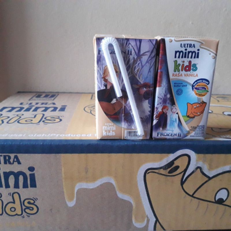 

susu Ultra Mimi Kids rasa vanila ukuran 125 mili isi 40 PCS