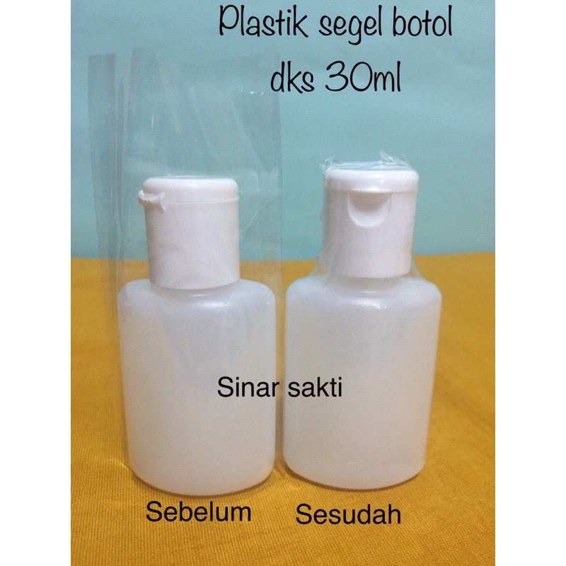 plastik segel botol dks 30ml segel plastik 30ml plastik shrink