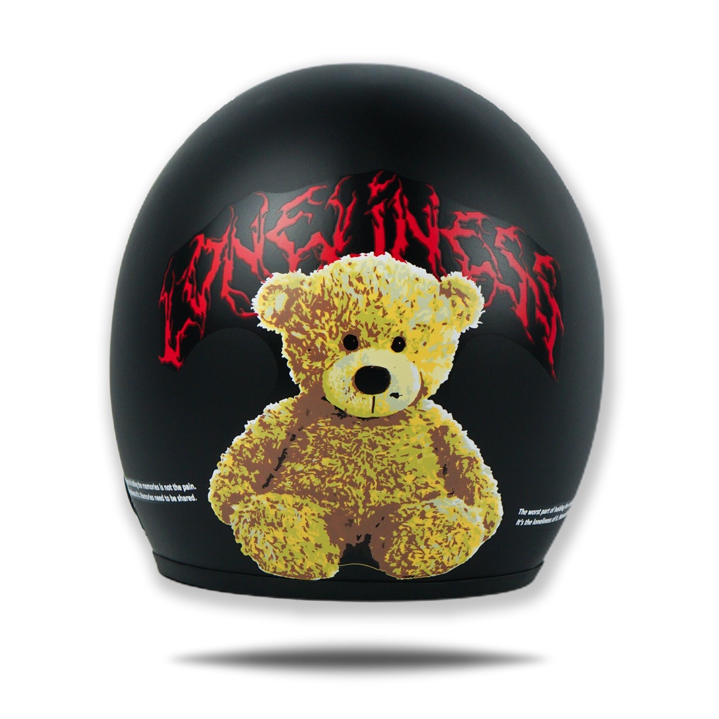 Helm Bogo Dewasa Pria Wanita Lonely Bear SNI Terbaru