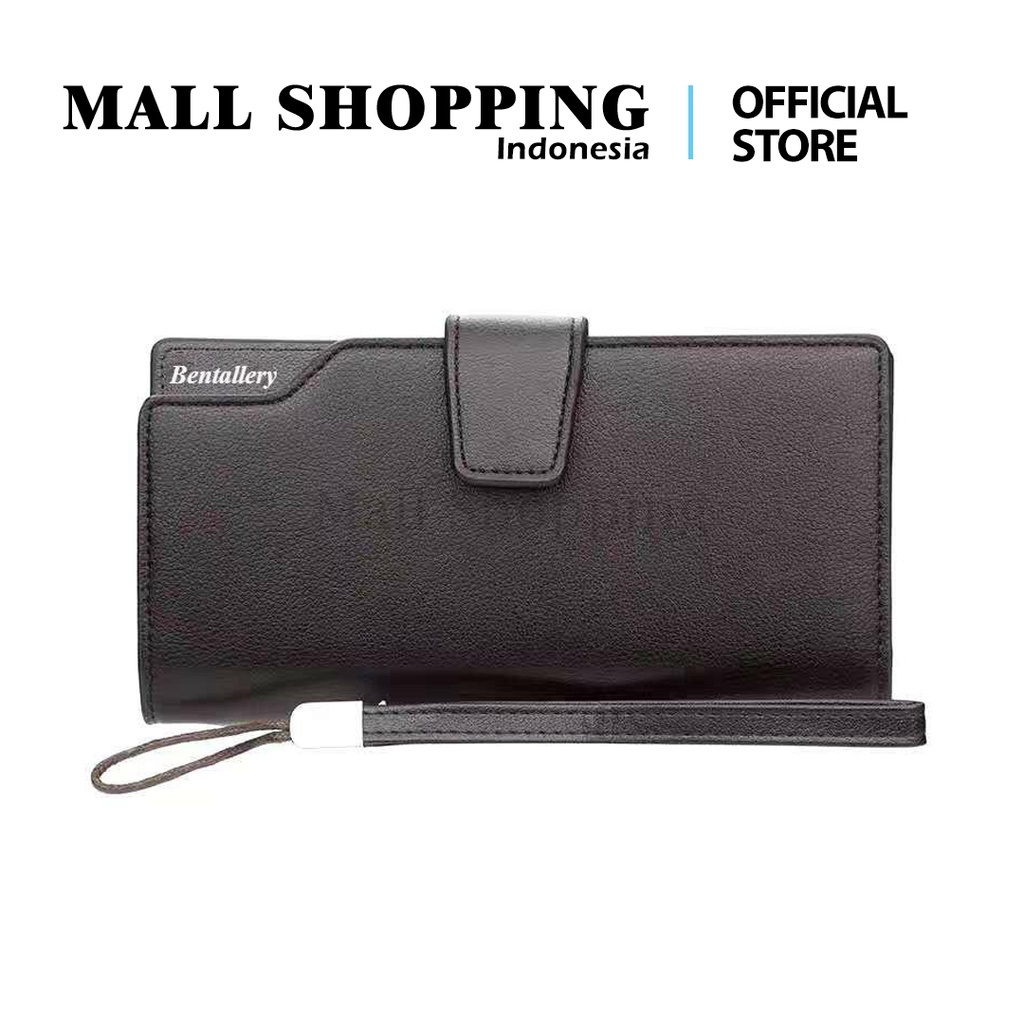 (COD) Dompet Lipat Pria Wanita Dompet Panjang Dompet Kulit Unisex Pocket MALL SHOPPING