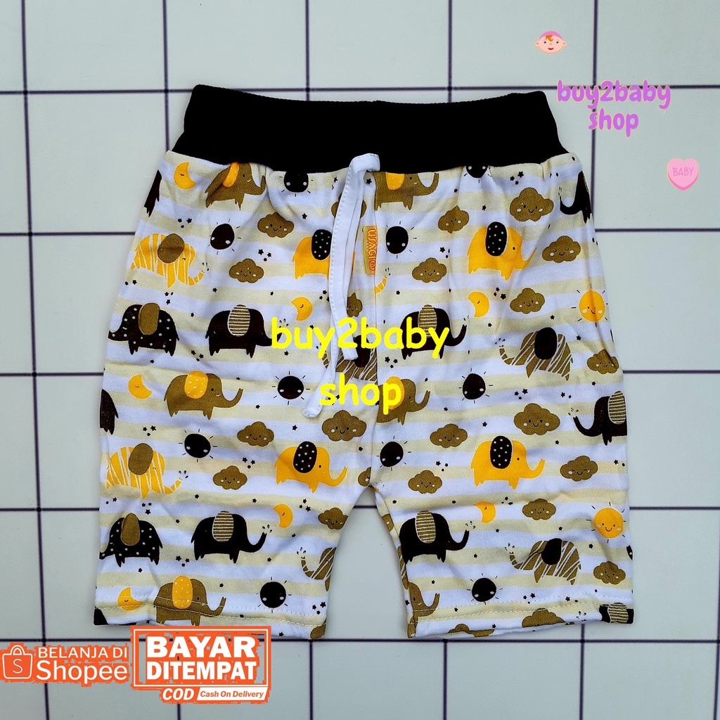 Celana pendek anak model boxer full color print motif USAGI usia 1-3 Tahun 3 PCS