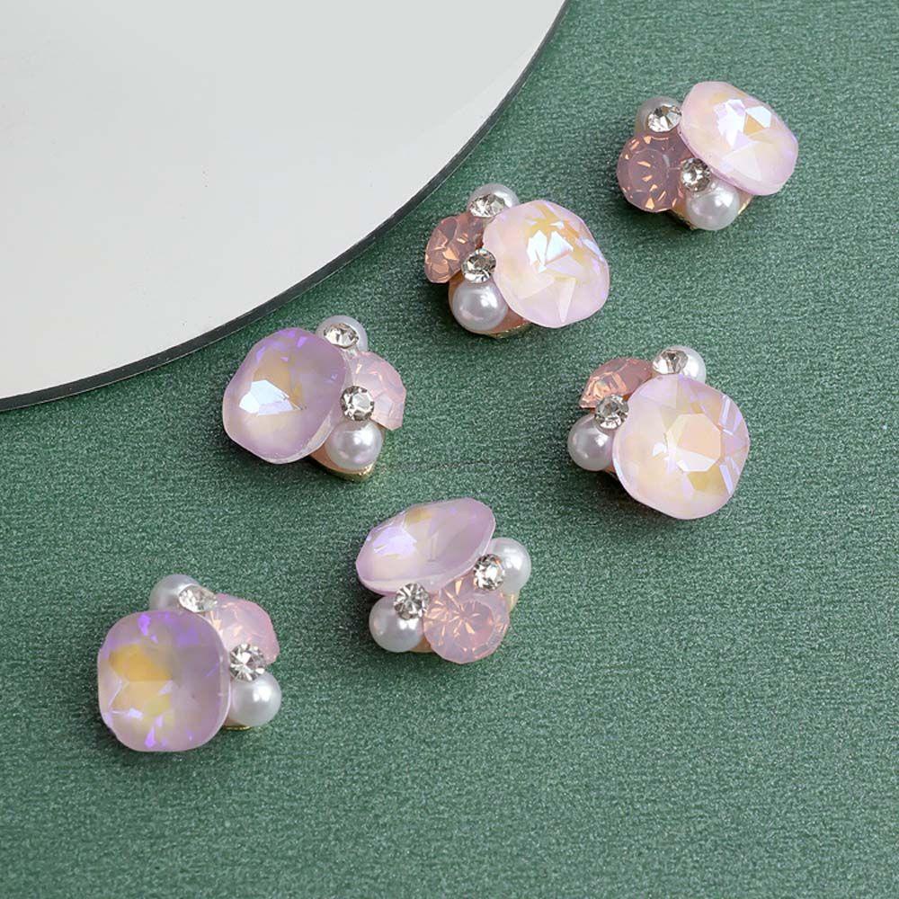 Mxbeauty 3D Nail Art Dekorasi Desain Manis Pesona Kuku Fashion Manikur Aksesoris Halus Mengkilap Kristal Kuku 3D