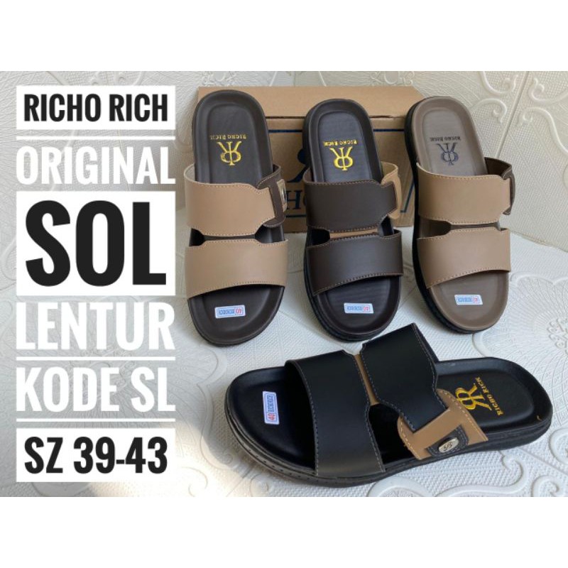 Sandal Pria Lentur Richo Rich