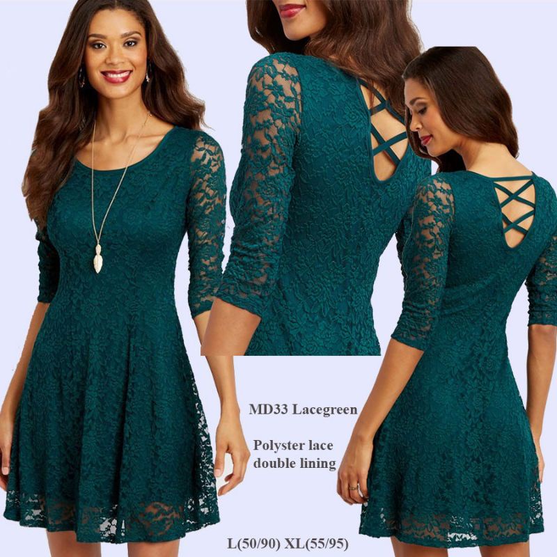 Maurices Dress Brukat Guess Scallope Wanita Original Branded