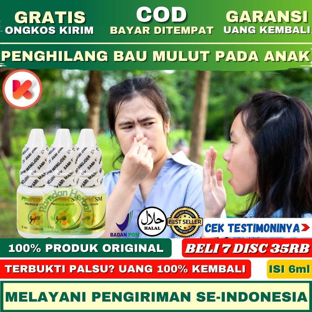 Obat Penghilang Bau Mulut Pada Anak Obat Kumur Bau Mulut Obat Bau Mulut Anak Propolis SM BISA COD HA