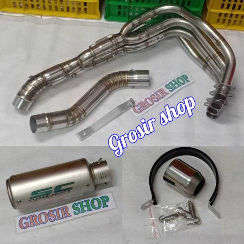 KNALPOT SC PROJECT ZX 25R ZX25R - KNALPOT SC PROJECT IMPORT ZX 25R - NINJAZX25R FULL SYSTEM