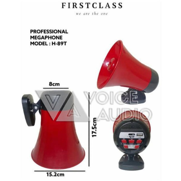 Megaphone Toa Horn rekam record jualan dagang First Class H 89T