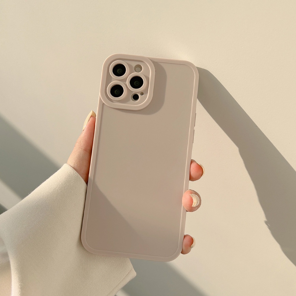 Case Pelindung Belakang Matte Porselen Hijau Teh Putih Untuk Iphone 7 8 PLUS X XR XS 11 12 13 MINI PRO MAX SE 2020