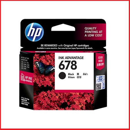 HP 678 BLACK INK CARTRIDGE - 100% ORIGINAL Belum Ada Penilaian