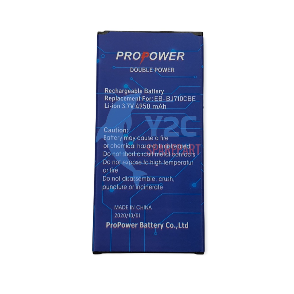 BATERAI SAMSUNG GALAXY J710 / J7 2016 / EB-BJ710CBN DOUBLE POWER PROPOWER / BATREI BATRAI BATRE BATERE