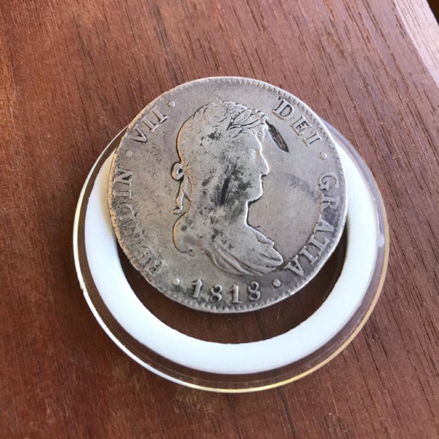 Koin Kuno Ferdin VII Hispan 8R Th 1818 Original Rere Item