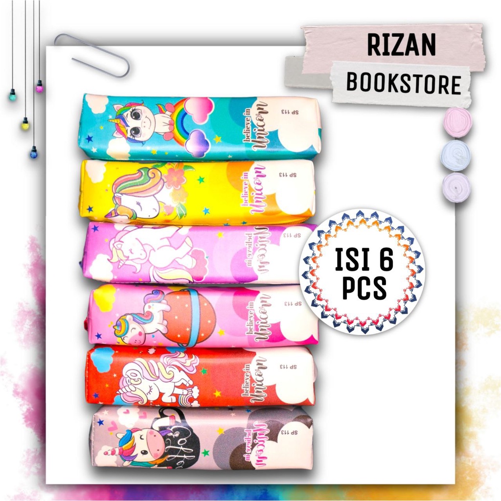 

Paket RESELLER Kotak Pensil Gambar Unicorn (6 PCS)