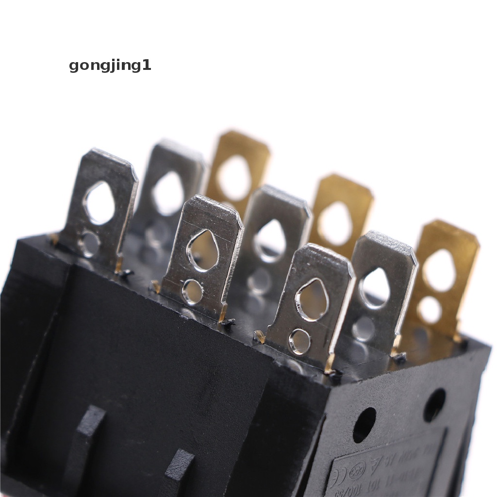 Ggg KCD3 34x40 Saklar Rocker Switch 9 Pin 2 Posisi Dengan Lampu Merah